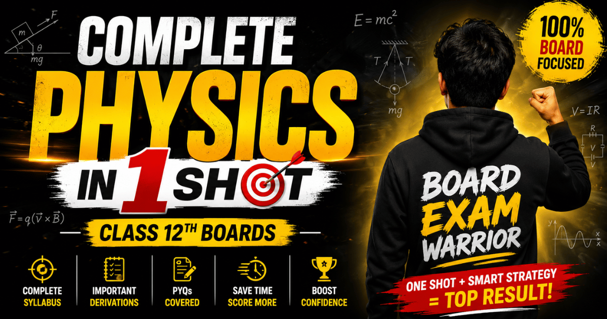 Complete Physics Mastery Class 12 Boards 2026